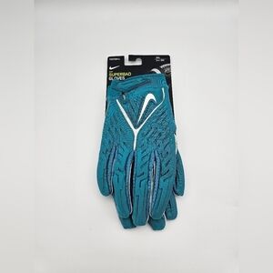 Nike Superbad 6.0 Football Gloves Padded Teal DX4520-409 Men's Size 3XL